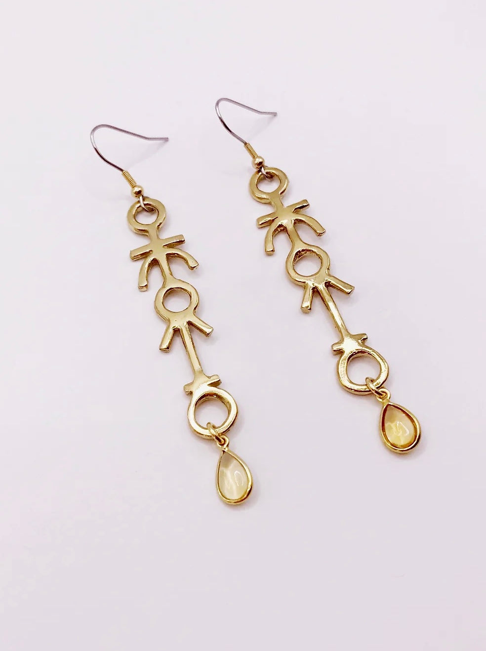 Pathway Earrings- Citrine