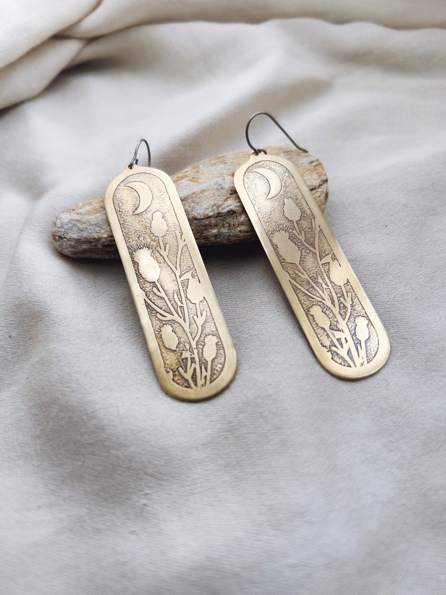 Moon Flower Earrings