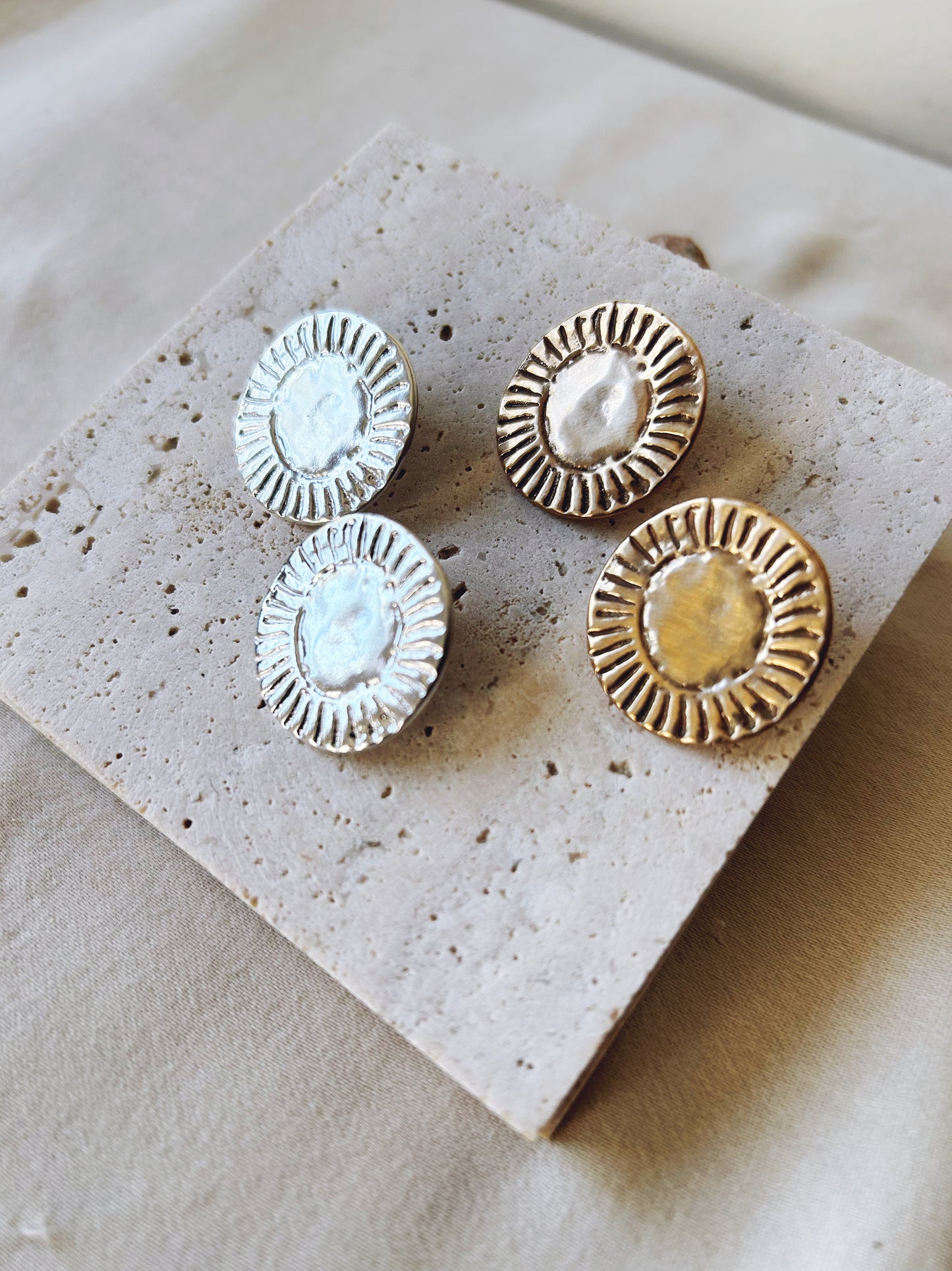 Soleil Disc Earrings