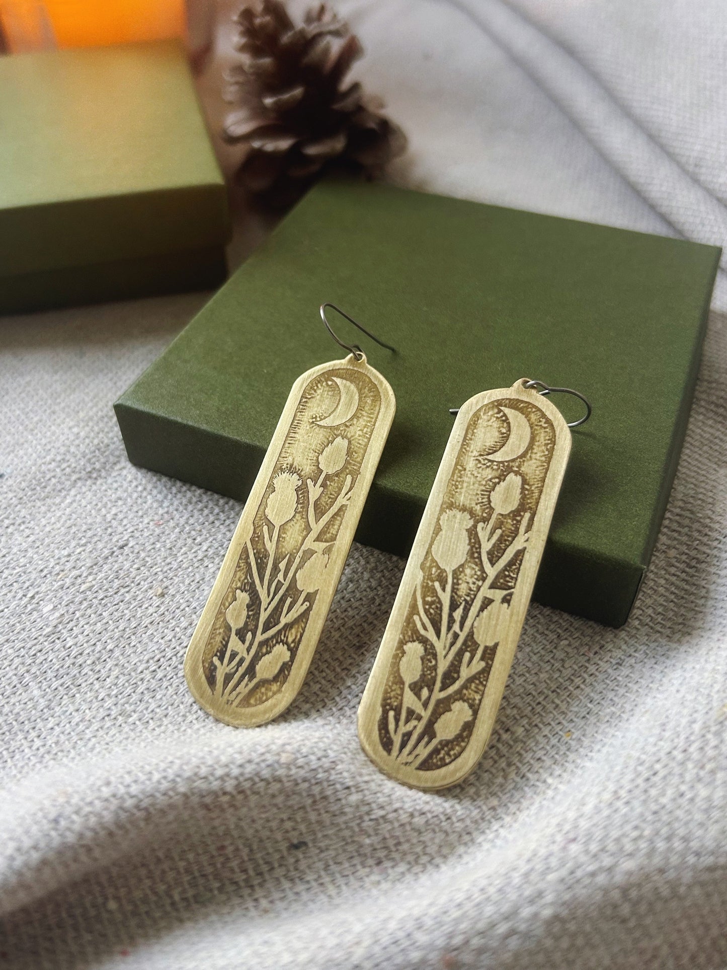 Moon Flower Earrings