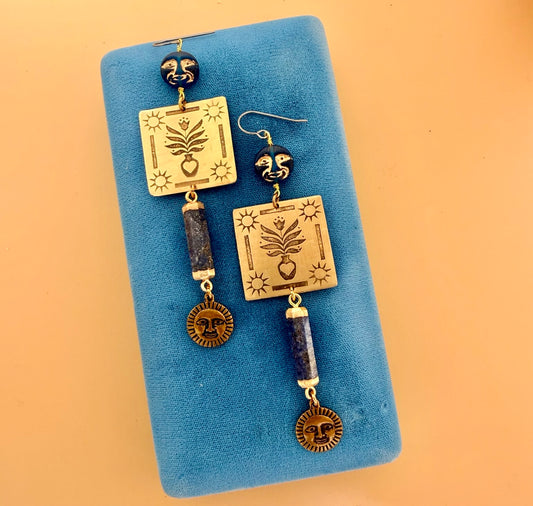 Celestial Quilt Earrings