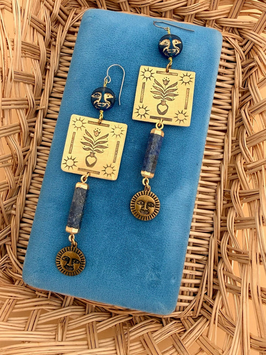 Celestial Quilt Earrings