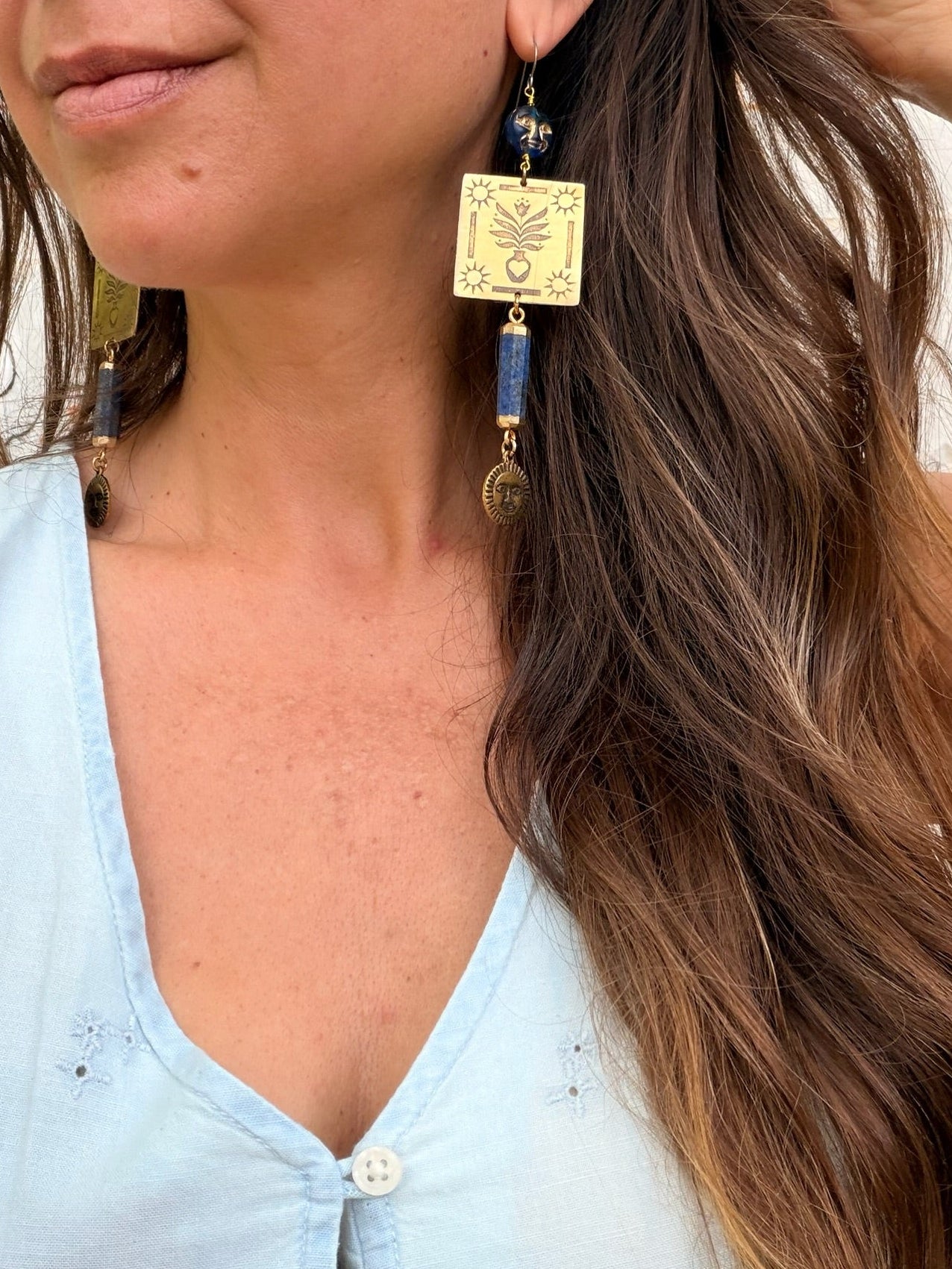 Celestial Quilt Earrings