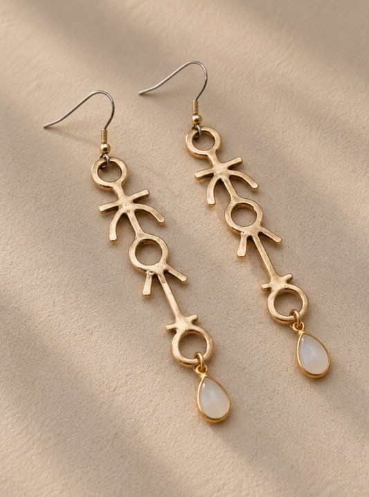 Pathway Earrings- Moonstone