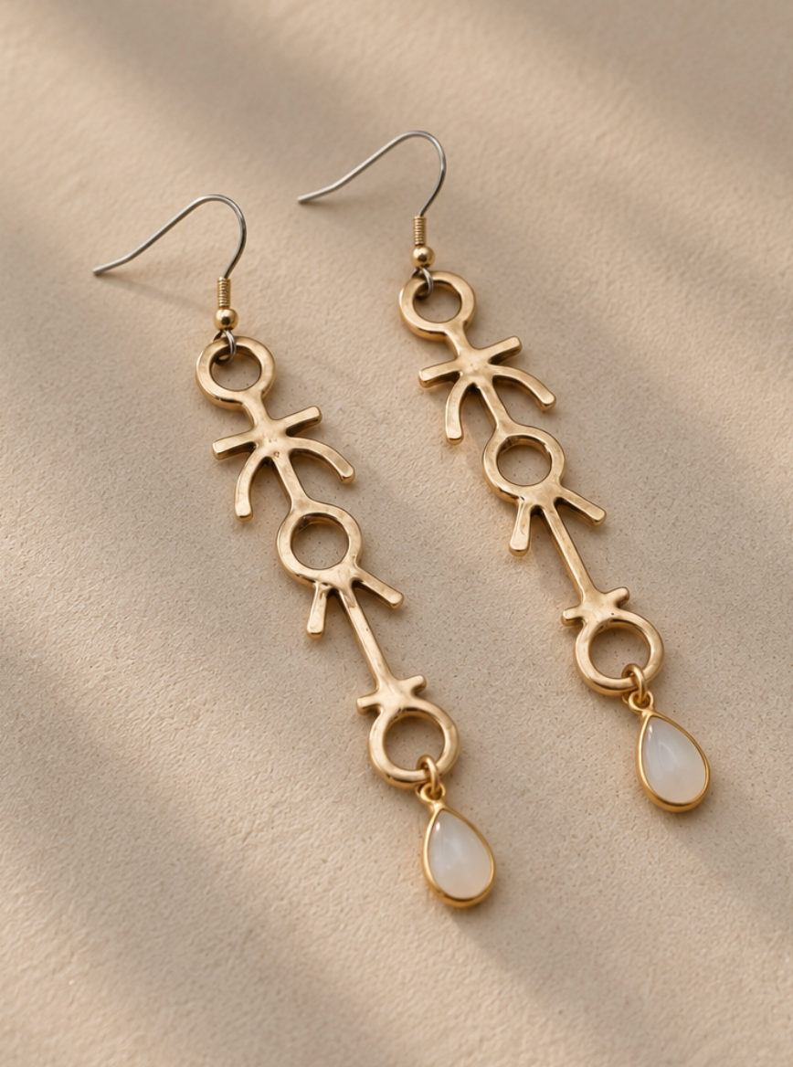 Pathway Earrings- Moonstone