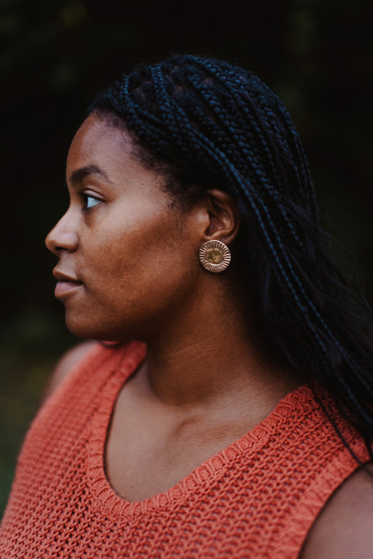 Soleil Disc Earrings